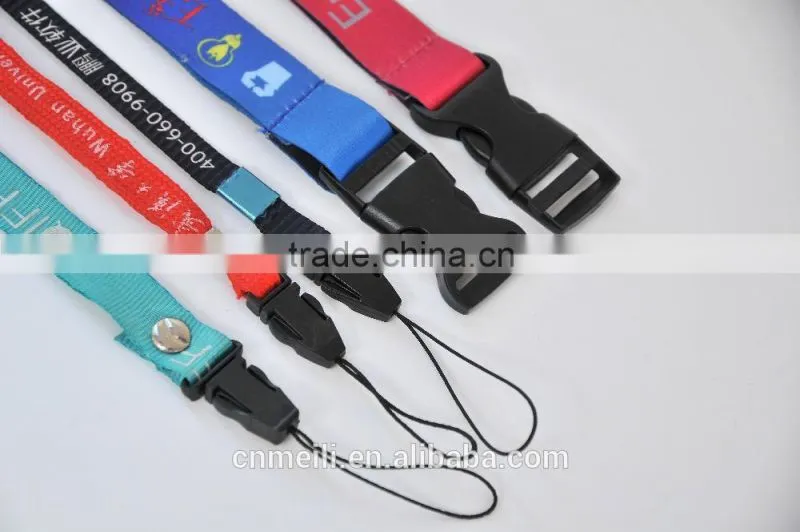 2015 promotional wholesale polyester lanyards