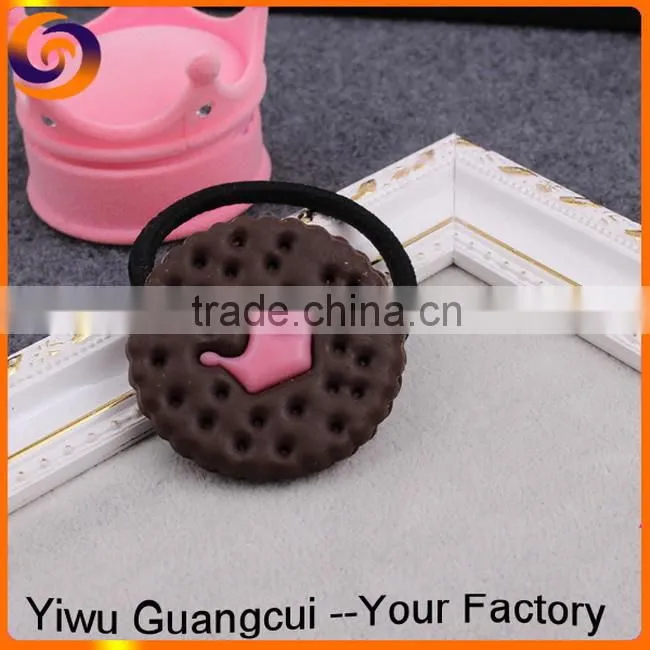 Simulation Omelette biscuit elastic hair band