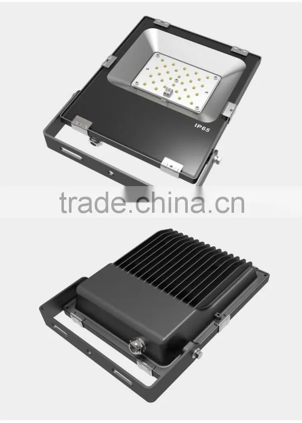 Tempered glass cover ETL CE RoHS Waterproof 10w 20w 30w 50w dimmable led flood light