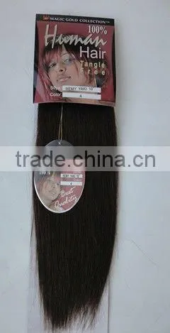Wholesale Price 100% Remy Human Hair Yaki Weaving10''