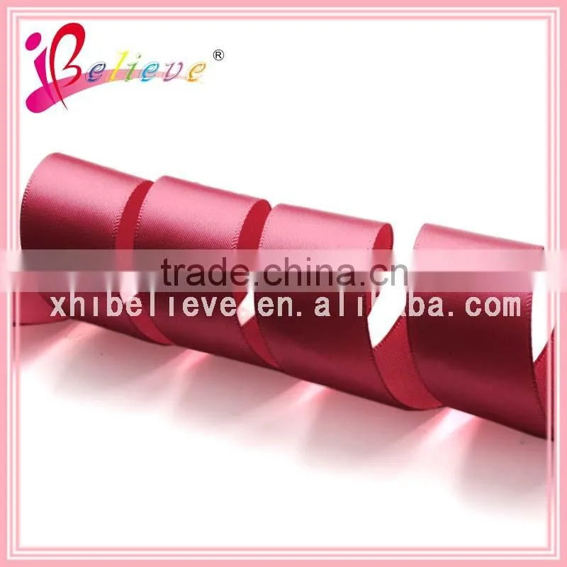 MOQ 100 yards high quality satin ribbon roll hair ornament ribbon wholesale