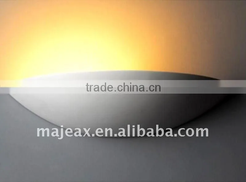 energy saving plaster white modern wall lighting lamp