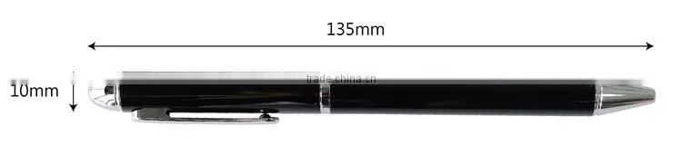 Wholesale metal promotional pen with logo print, metal pen refill, name printed pen