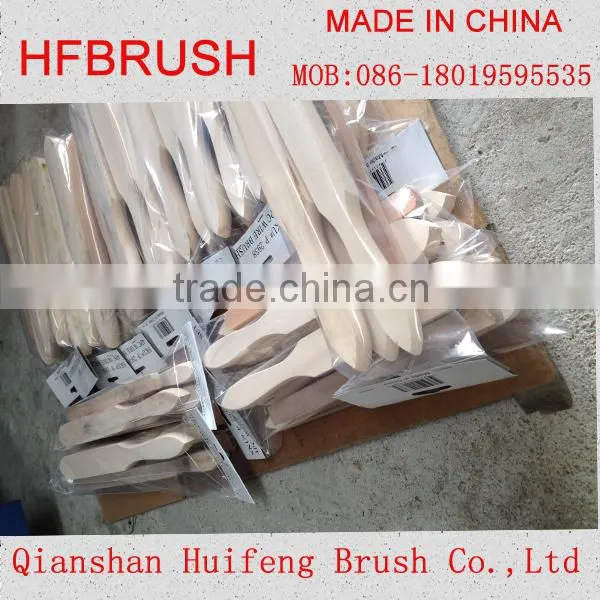 Wooden wire cleaning brush