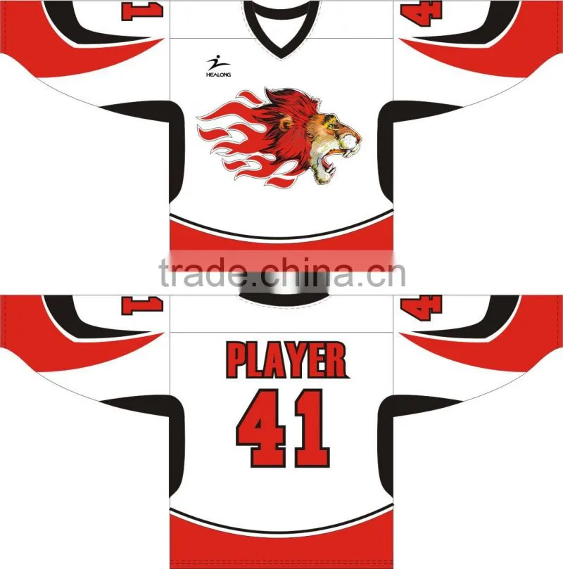 Full Sublimation Printing Customized Ice Hockey Top