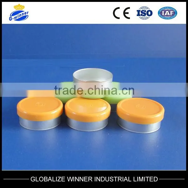 15ml Tubular Clear Injection Vials with aluminum cap with rubber stopper