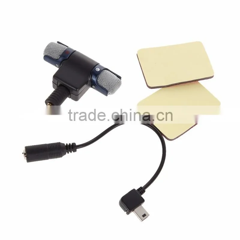 External Stereo Microphone MIC + 3.5 Adaptor for Go Pro GoPro Hero 1 2 3 4 Camera
