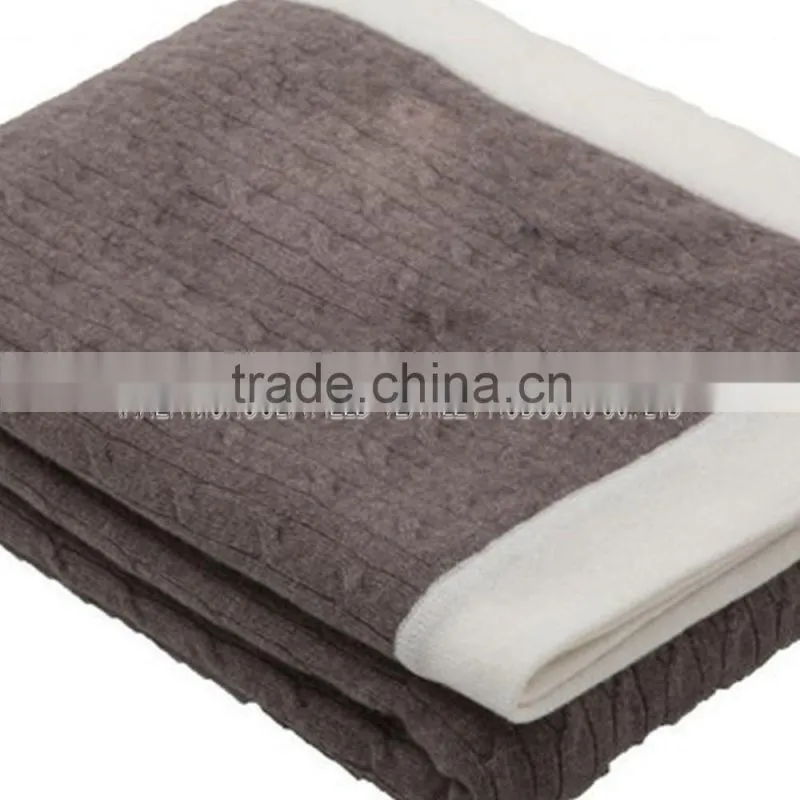 Infant Unisex Cable-Knit Cashmere Blanket