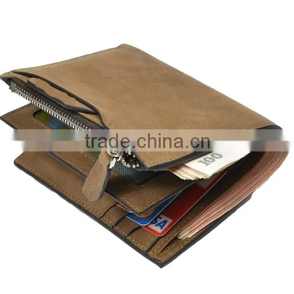 Hot selling and popular Men's Wallet, genuine leather wallet, man leather wallet