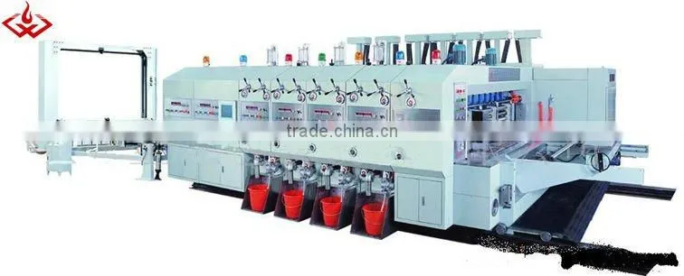 automatic high speed printing slotting machine, carton making machine
