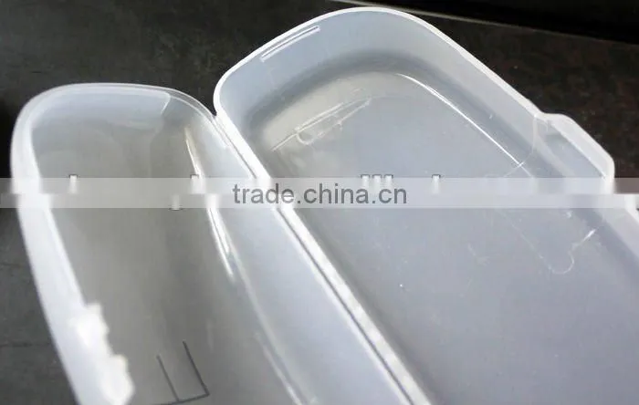 Plastic eyeglass case with logo and cloth