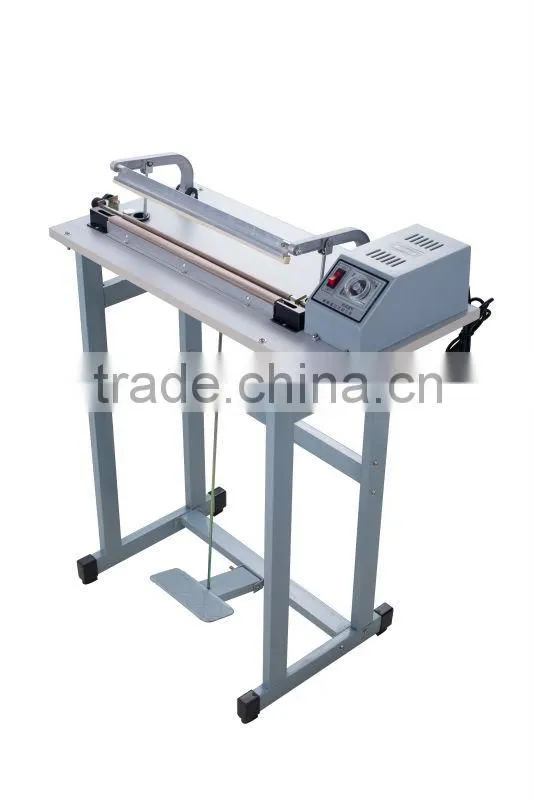 2015 new heat selling professional plastic simple foot hot isostaic press sealing machine with cutter