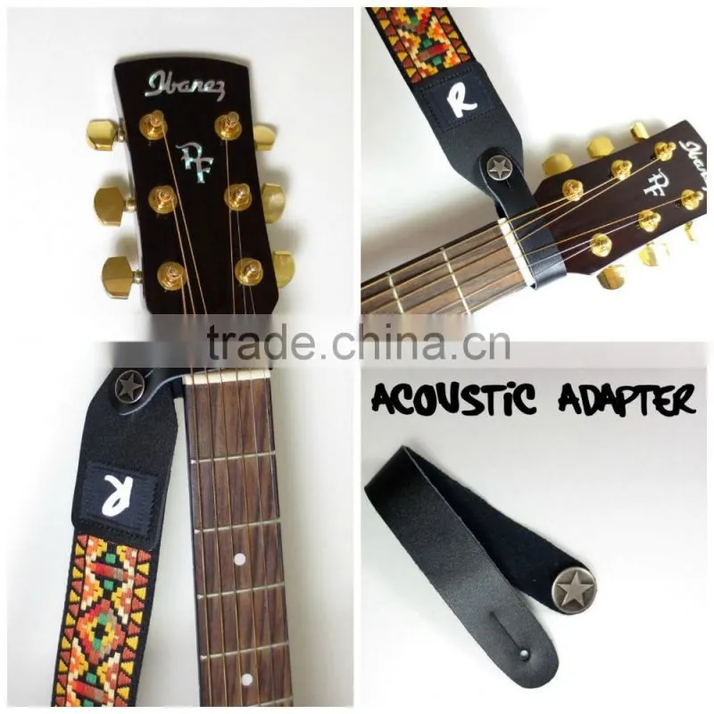 pu leather guitar strap hook button coloful option best promotion gift