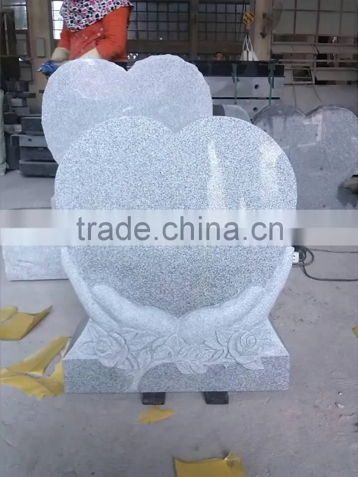 American style heart shaped headstones