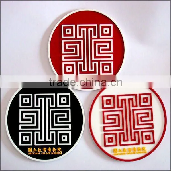 Eco-friendly 2d plastic coasters for crafts