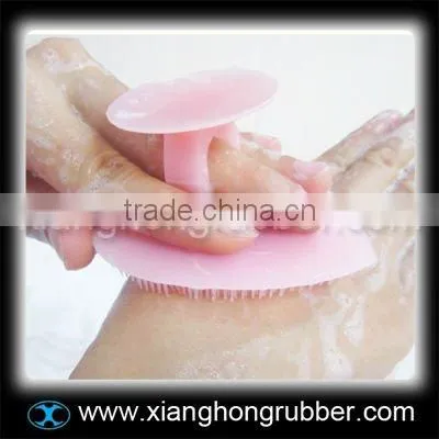 soft and good feeling silicone brush for face