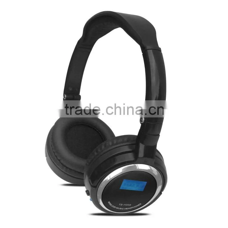 wireless headphone with TF card and FM radio