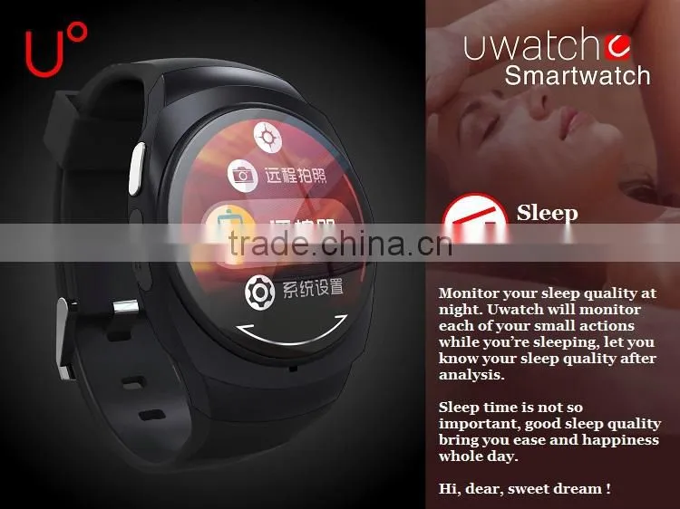Cheap wrist watch with MP3 player compatiable with smartphone U0 smart watch