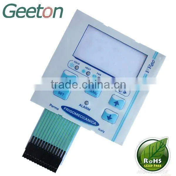 Metal Dome Membrane Switch Panel With LED