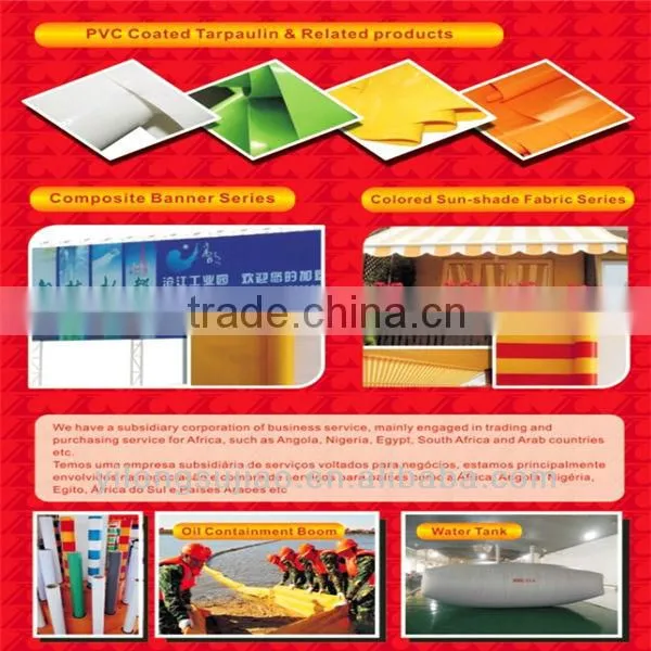 PVC sunshade fabric with stripe
