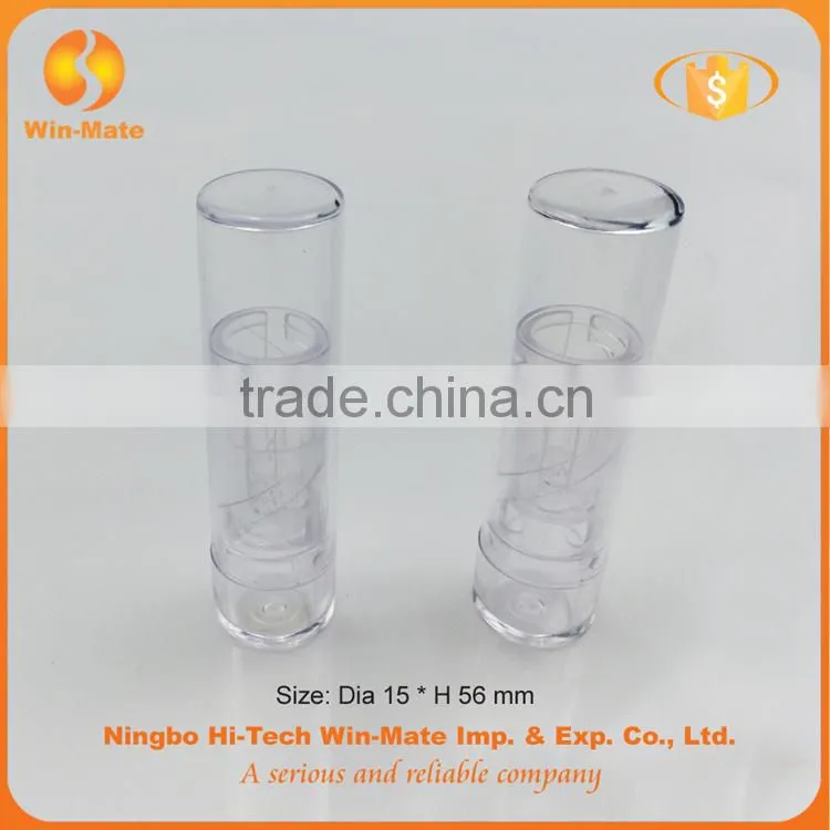 2015 popular plastic empty clear cosmetic tube