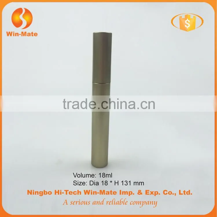 2015 new lady flat 131*18mm gold mascara tube