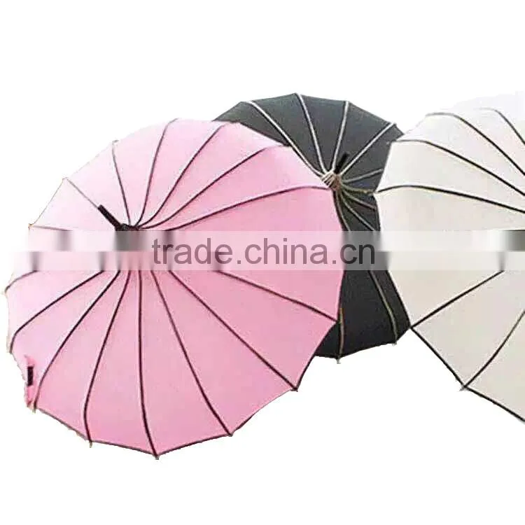 2015 women's Japan air blunt pagoda parasol umbrella for sale