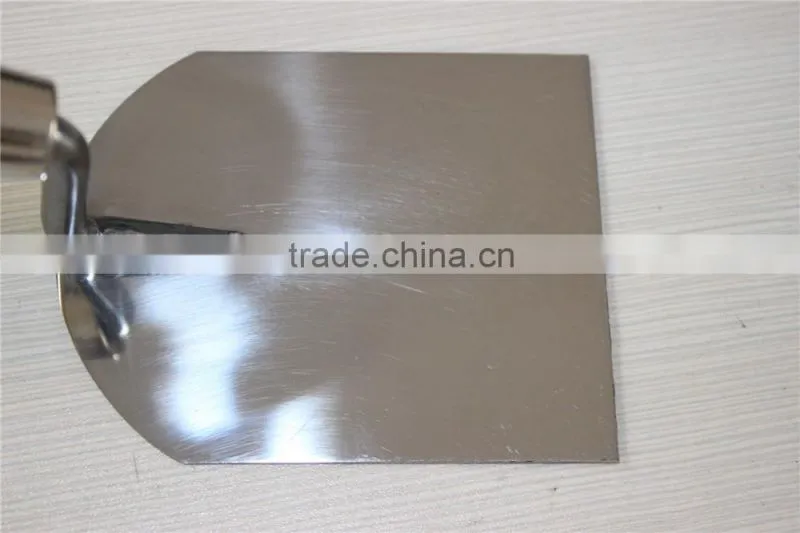 Stainless steel bricklaying trowel / wood hand bricklayers' tools
