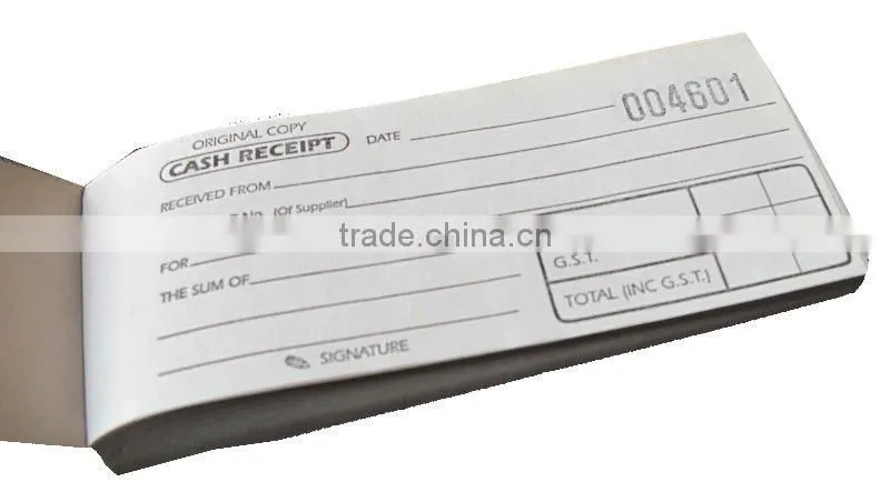 cash receipt book