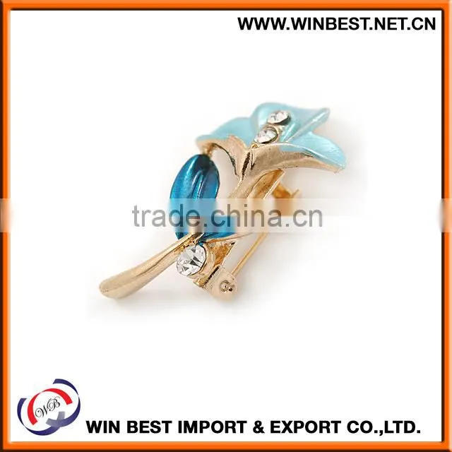 Gold supplier china costume jewellery trendy brooches, flower antique brooches