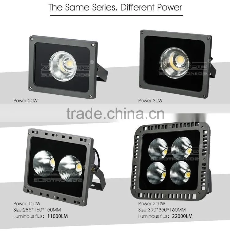 High lumen bridgelux cob waterproof outdoor ip65 50w led flood light