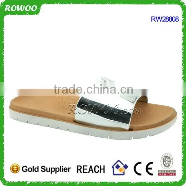 new fachion design pvc pcu ladies shoes slipper
