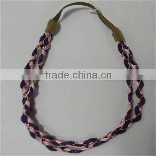 hair accessories double braided fake hair headband