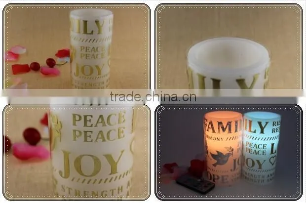 flickering flameless candles with remote in motley
