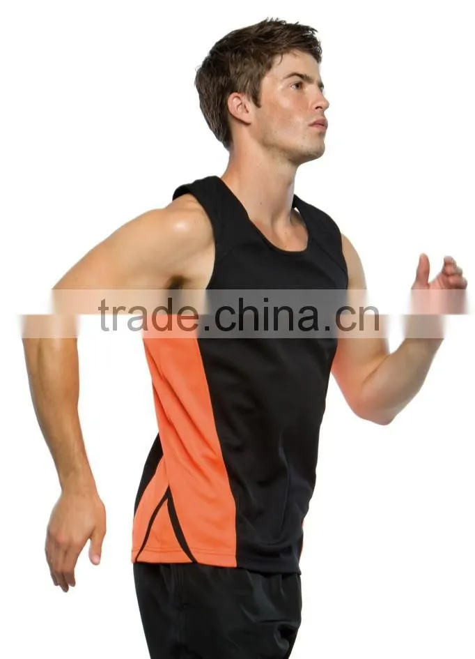 Hot sale sublimation custom mens running vest body building gym tank top wholesale