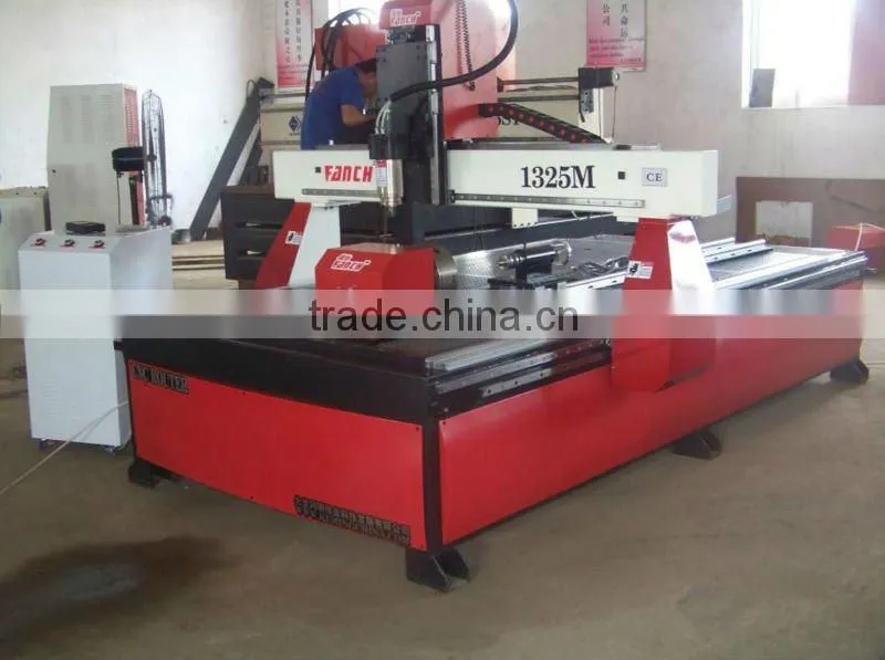 mini cnc round wood router machine /2.2kw spindle/stepper motors/Original Ncstudio controller