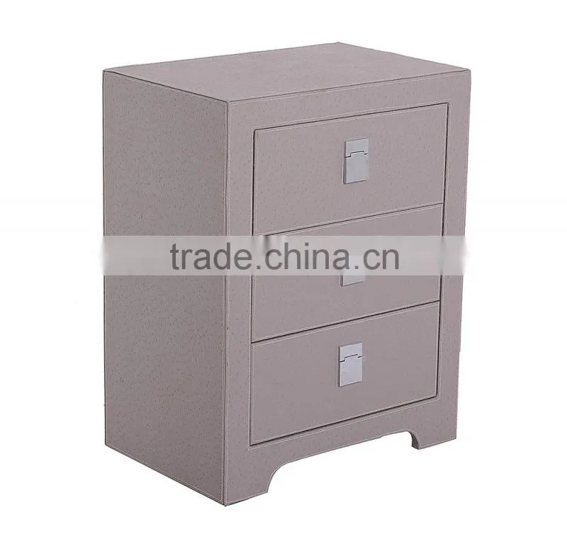Faux leather home furniture design cabinet