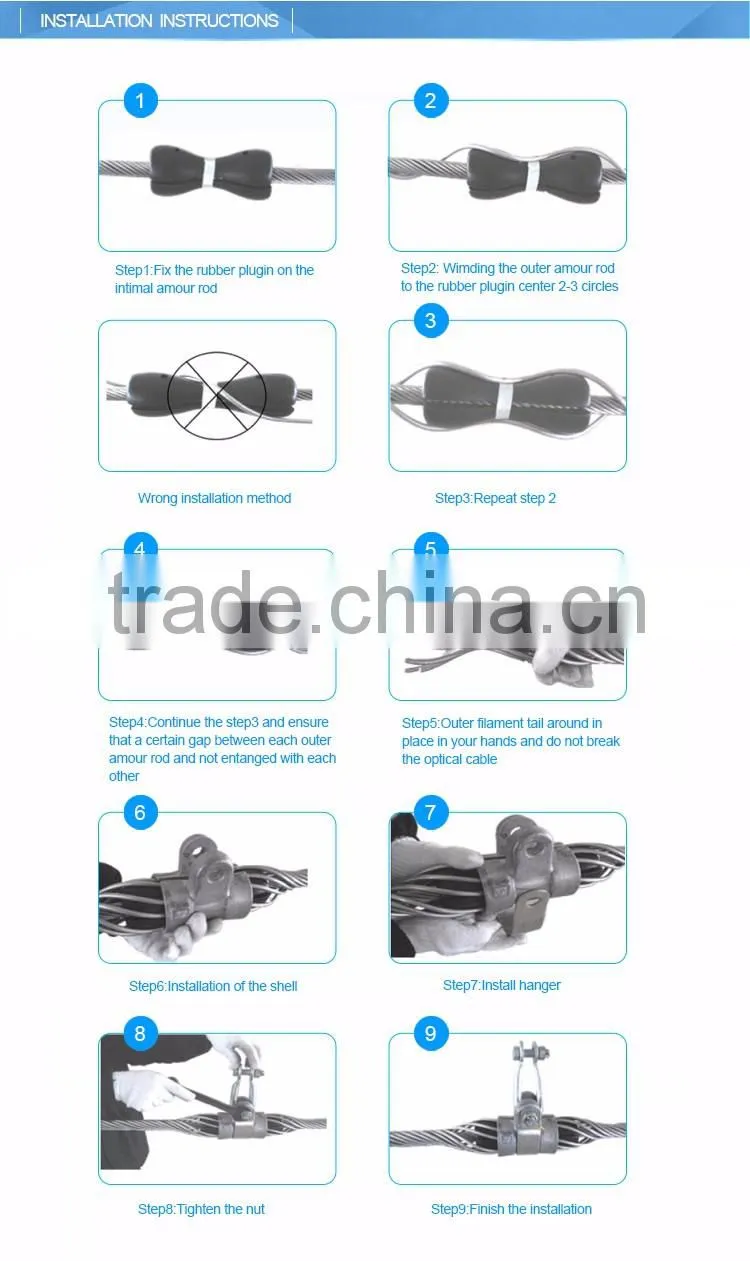Acsr Conductor opgw Cable Suspension Clamp
