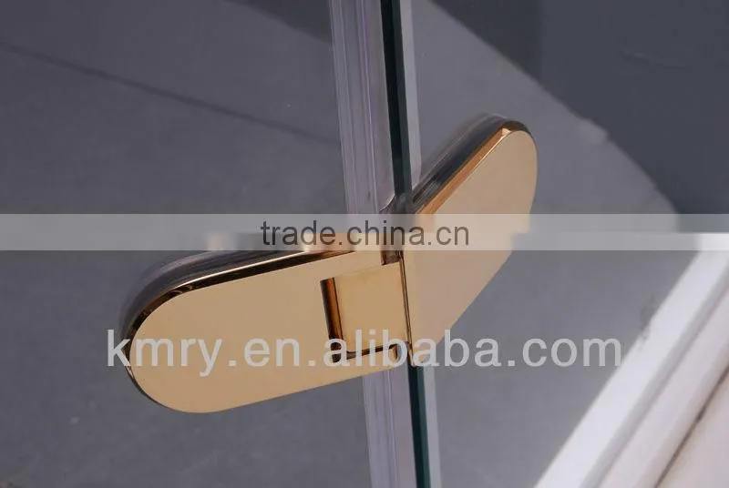 Hot! Rectangle Golden Hinge Glass Shower Enclosures(KK3302)