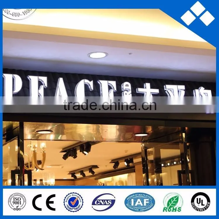LED acrylic board, 3d business sign of 2016 new product