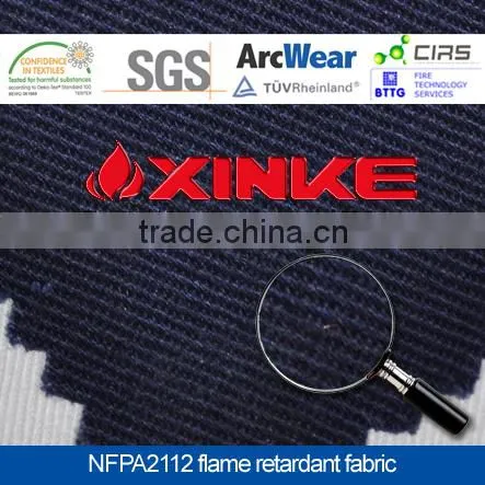 NFPA2112 CVC flame retardant fabric for safety shirt