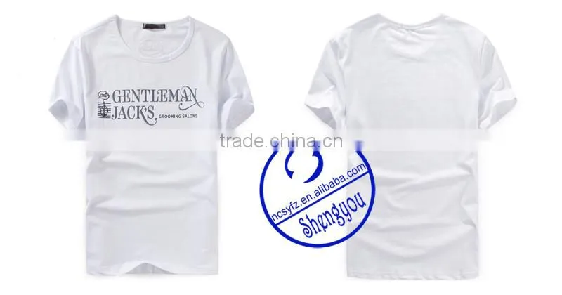 custom 2015 new design mens white printed t shirt design wholesale china