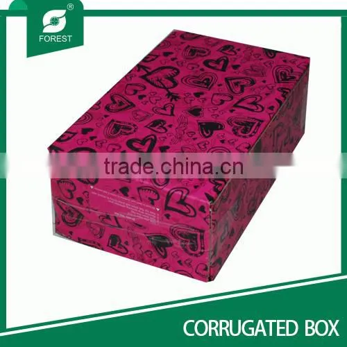 Printed shoe box corrugated shoe box