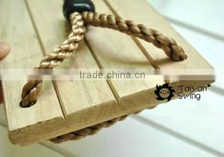 Wooden Swing Seat with ropes for kids