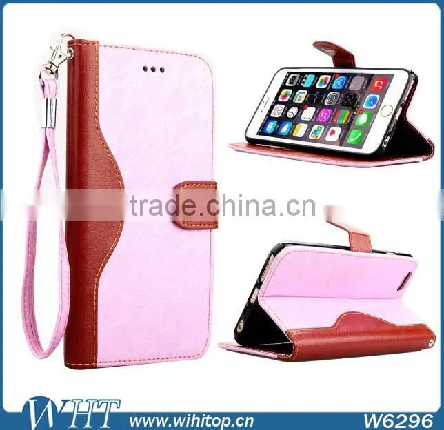 Magnetic Phone Case for iPhone 6 Plus 5.5", Folio Stand Leather Case for iPhone 6 Plus with Answer Calls Hole