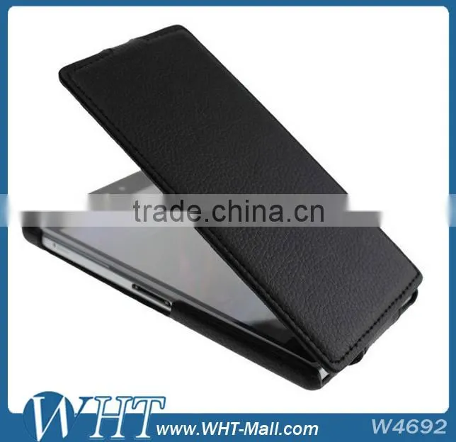 For Sony Xperia Z1 L39h Litchi Leather Flip Mobile Phone Case, New Products Leather Case for Xperia Z1 L39h