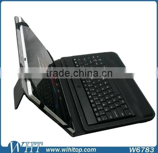 2015 Products Wholesale for Android 10.1 inch Universal Tablet Bluetooth Wireless Keyboard Case With Stand