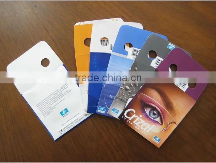Paper package small optical lens envelope for optician