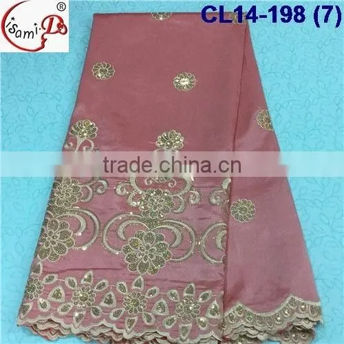 CL14-198 New design good quality george lace fabric,wholesale african george lace