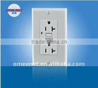 UL certificate 20A 125V 60Hz GFCI Receptacle Wall Socket